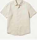 Dtawsoc - Men’s Short Sleeve Button Down Linen Casual Summer Shirts